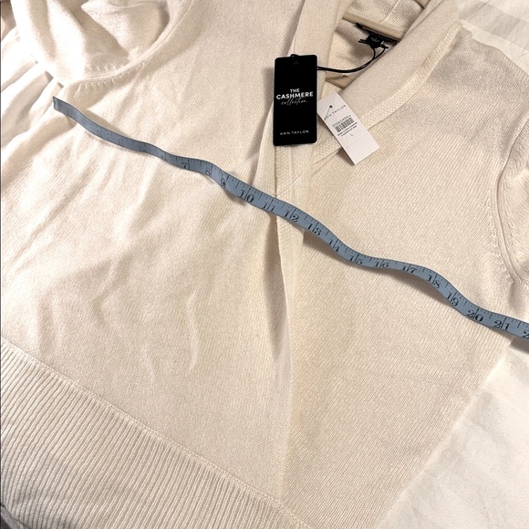 Ann Taylor Cashmere Shawl Collar Wrap Sweater 825543 - Picture 5 of 8